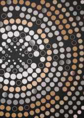 Abstract Dotted Circle Background.