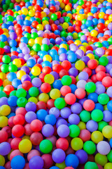 Fototapeta na wymiar background of many multicolored small balls