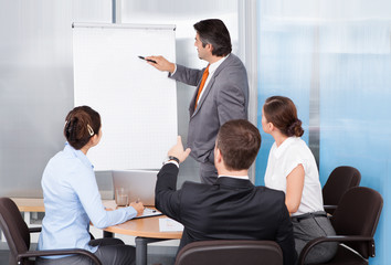 Businessman Giving Presentation