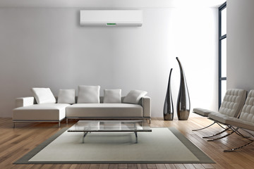 Interno con aria condizionata