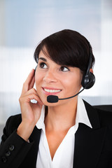 Callcenter Employee With Headset