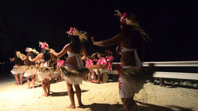 Young Polynesian Pacific Island Tahitian Woman Dancers