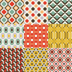 retro seamless abstract geometric pattern - 57899684