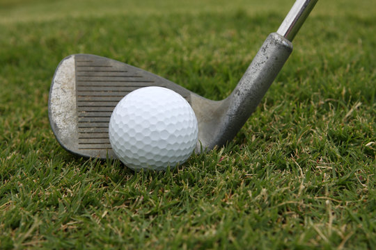 Golf Ball and Wedge