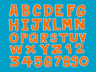 Font Sketch Hand drawing vector letters