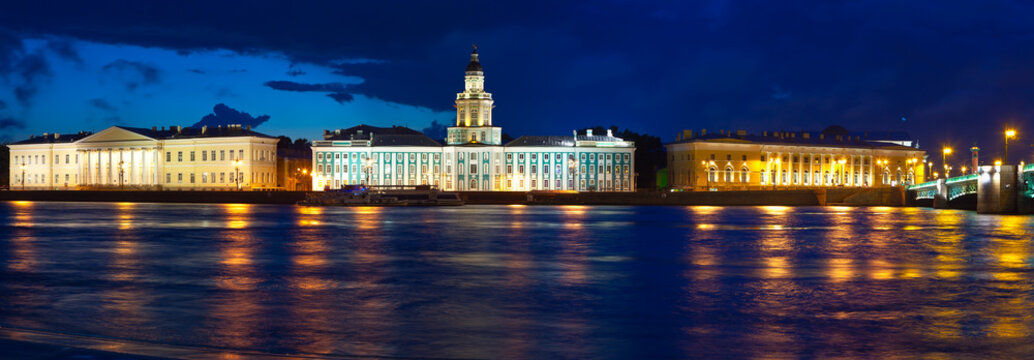 View of St. Petersburg n night