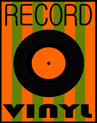 vintage vinyl record design