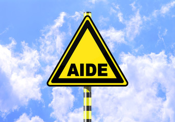 AIDE ROAD SIGN