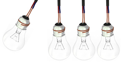 Four light bulbs