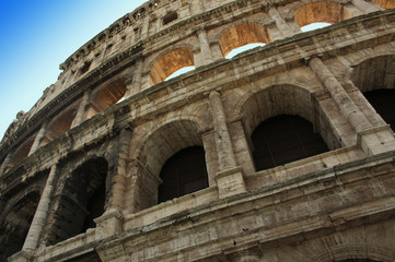 Obraz premium Coloseum/wall of coloseum in Rome