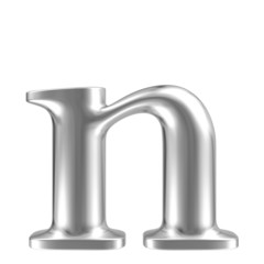 Aluminium font lorewcase letter n