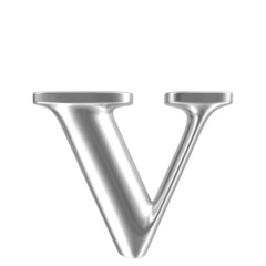 Aluminium font lorewcase letter v