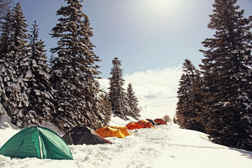 snow camping