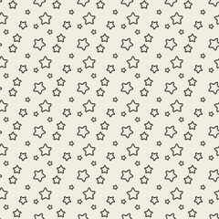 Seamless pattern with black stars.