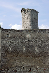 turret ruined castle in Ogrodzieniec.