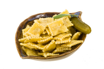 Ravioli with herbs