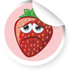 Наклейка с мультфильма клубники