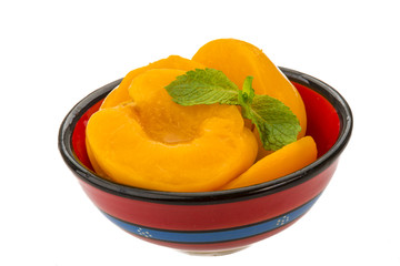 Marinated peaches