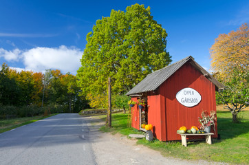 Small Swedish farm store