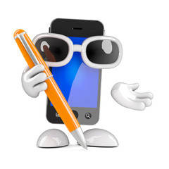 Smartphone with pen