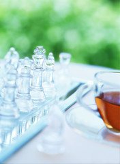 chess and cup