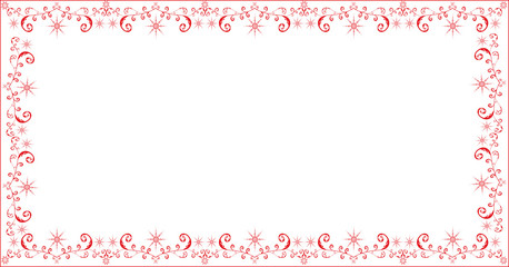 Abstract winter holiday frame