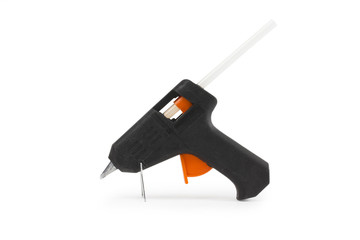 gun on the white background