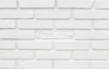 Abstract brick white wall