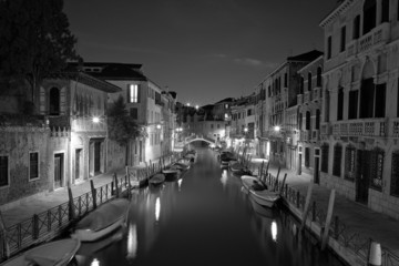 Fototapeta premium The Light of Venice Long exposure By Night.