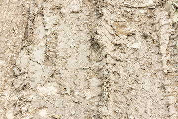 Mud with tire track texture