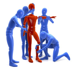 Bausatz, Figuren bauen, reparieren im Team eine Figur