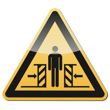 Schild Quetschgefahr