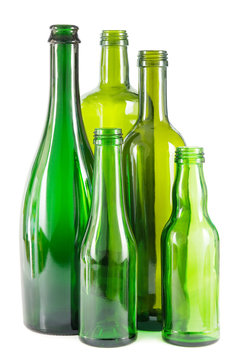 Gr&uuml;ne Glasflaschen