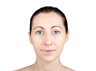 Fototapeta premium Beauty woman closeup portrait
