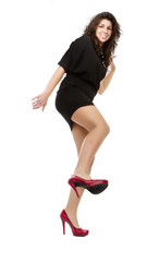 Fototapeta premium down point of view for a fashionable woman