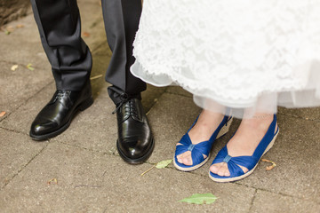 Schuhe des Brautpaars