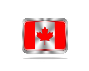 Metal Canada flag.