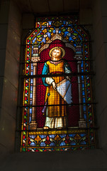 Tournon d'Agenai église vitrail