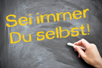 Seim immer Du selsbt