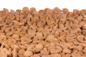 Background of brown ginger nuts, typical Dutch sweets