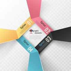 Modern infographics options banner