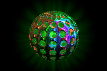 Abstract disco ball