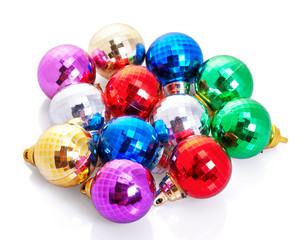 Christmas colorful balls
