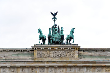 Obraz premium Berlino, la porta di Brandeburgo (Brandenburger Tor)