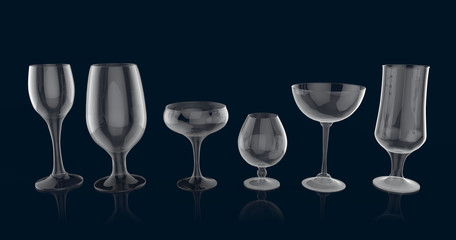 Cocktail glass set