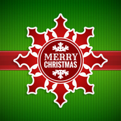 Christmas snowflake vintage card