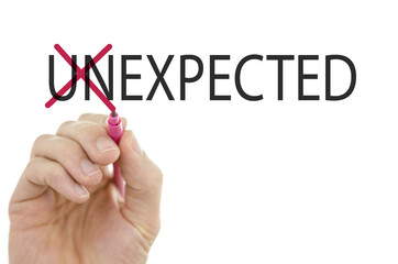 Changing word Unexpected into Expected