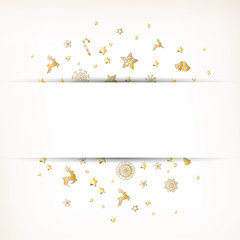 Vector Illustration of a Stylized Christmas Background