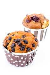 Chocolate chips cupcake