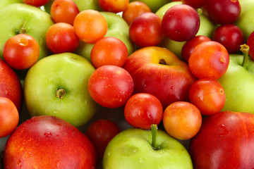 Juicy fruits background